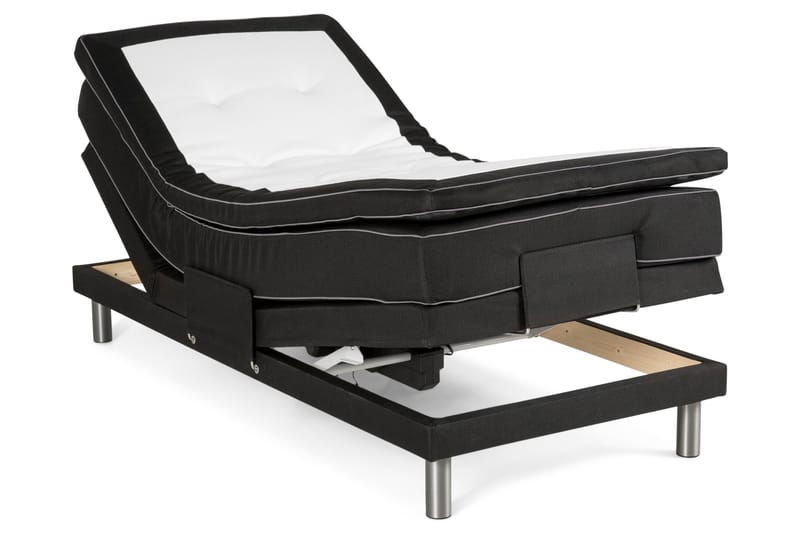 Detroit Ställbar Säng 90x200 cm Höj och sänkbar - Svart - Möbler - Sovrum - Sängar - Ställbara sängar