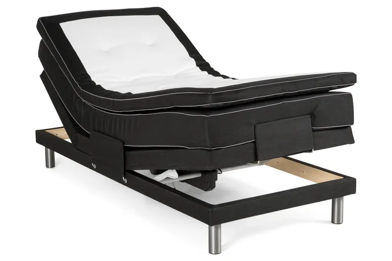 Detroit Ställbar Säng 90x200 cm Höj och sänkbar - Svart - Möbler - Sovrum - Sängar - Ställbara sängar