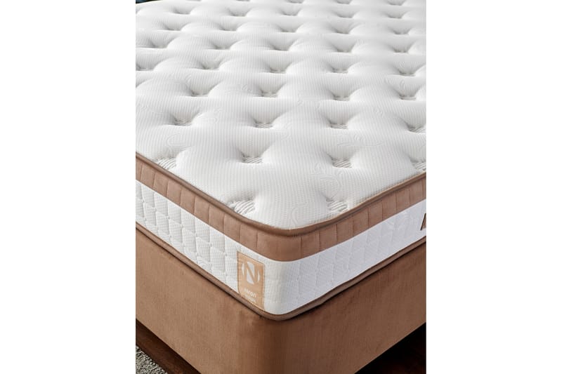 FLATHE Kontinentalsäng Dubbel 150x200 cm Ljusbrun - Möbler - Sovrum - Sängar - Kontinentalsängar