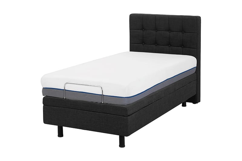 KARLABY Säng Ställbar 80x200 cm Grå - Möbler - Sovrum - Sängar - Ställbara sängar