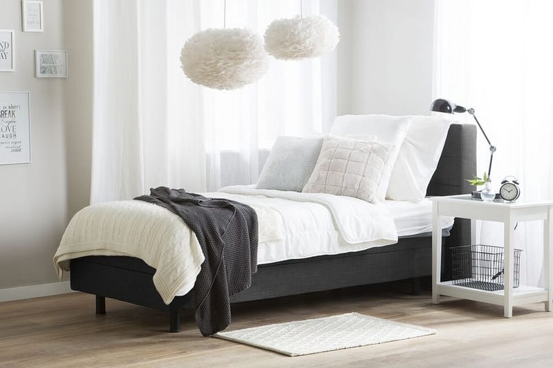 KARLABY Säng Ställbar 80x200 cm Grå - Möbler - Sovrum - Sängar - Ställbara sängar