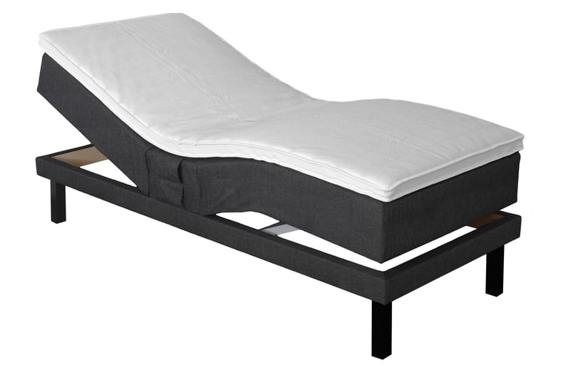 LEXI Ställbar Säng 80x200 cm Mörkgrå - Ställbara sängar