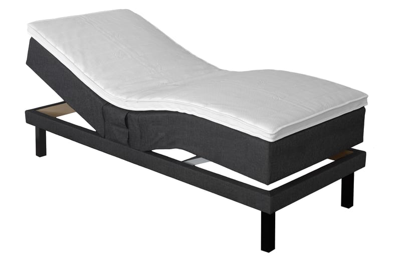 LEXI Ställbar Säng 90x200 cm Mörkgrå - Möbler - Sovrum - Sängar - Ställbara sängar