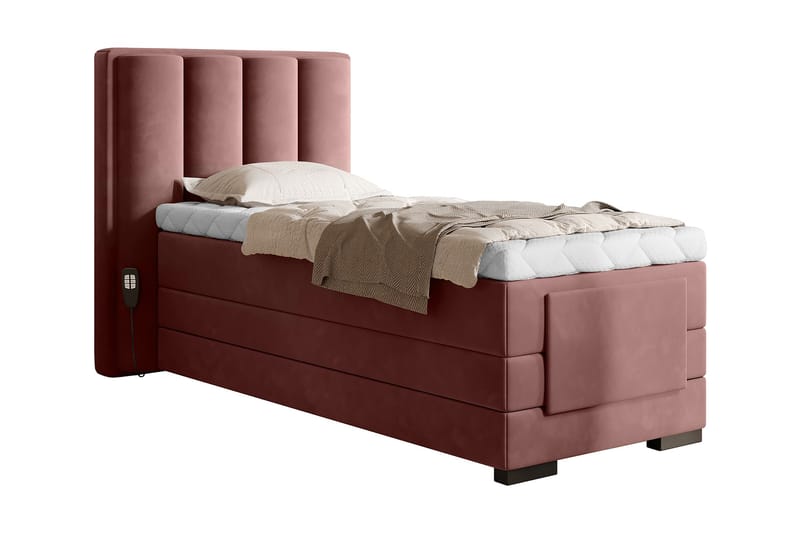 Naoto Ställbar Kontinentalsäng 90x200 cm Rosa - Möbler - Sovrum - Sängar - Ställbara sängar