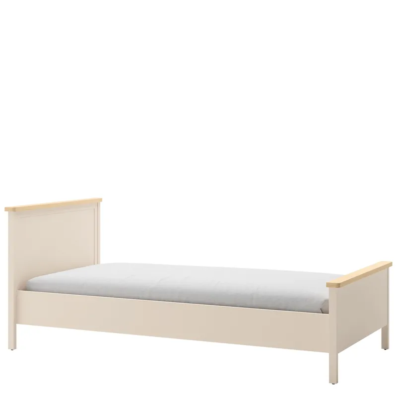Storys säng 90x200 cm, Beige, ek