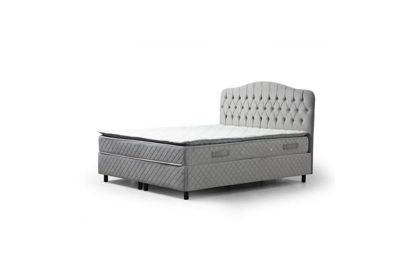 Subash Komplett Sängpaket 150x200 cm - Grå - Möbler - Sovrum - Sängar - Komplett Sängpaket