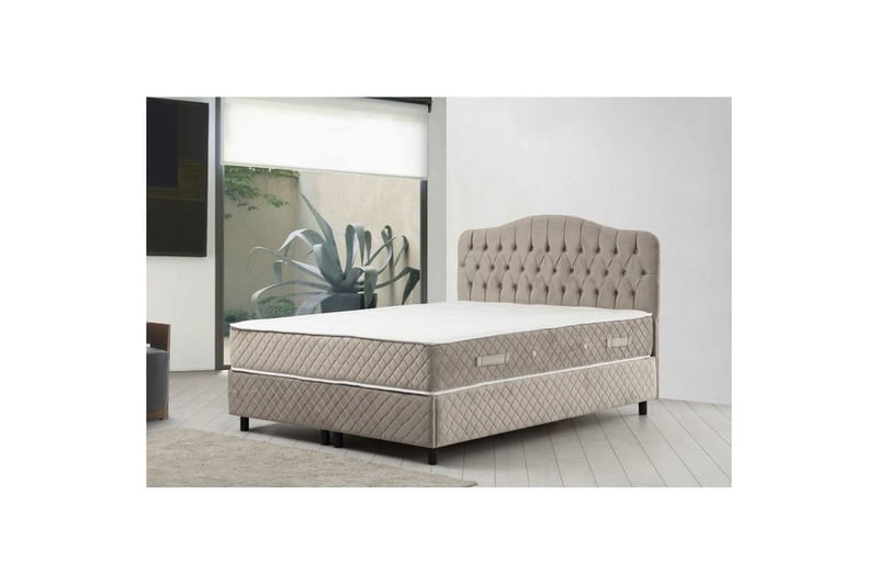 Subash Komplett Sängpaket 160x200 cm - Beige - Möbler - Sovrum - Sängar - Komplett Sängpaket