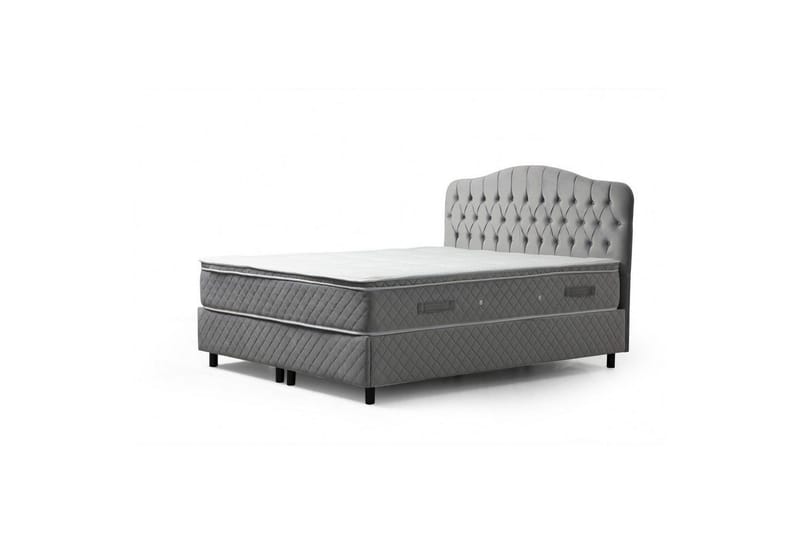 Subash Komplett Sängpaket 160x200 cm - Grå - Möbler - Sovrum - Sängar - Komplett Sängpaket