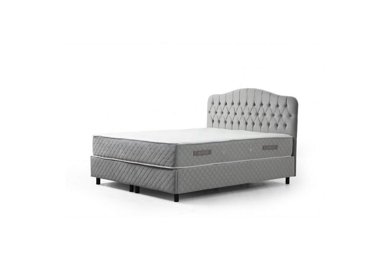 Subash Komplett Sängpaket 160x200 cm - Grå - Möbler - Sovrum - Sängar - Komplett Sängpaket