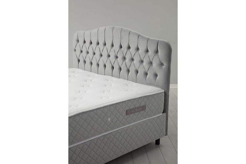 Subash Komplett Sängpaket 160x200 cm - Grå - Möbler - Sovrum - Sängar - Komplett Sängpaket