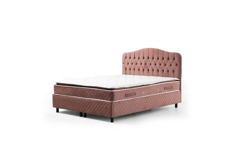 Subash Komplett Sängpaket 160x200 cm - Rosa - Möbler - Sovrum - Sängar - Komplett Sängpaket
