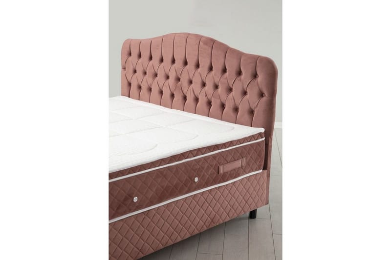 Subash Sängpaket Kontinentalsäng 160x200 cm - Rodnadsrosa - Möbler - Sovrum - Sängar - Komplett Sängpaket