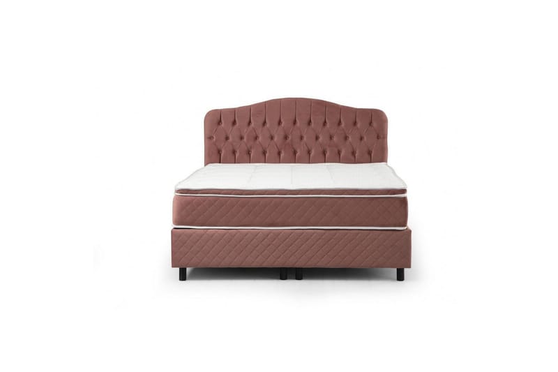 Subash Sängpaket Kontinentalsäng 160x200 cm - Rodnadsrosa - Möbler - Sovrum - Sängar - Komplett Sängpaket
