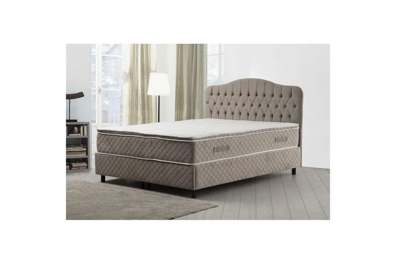 Subato Sängpaket Kontinentalsäng 160x200 cm - Beige - Möbler - Sovrum - Sängar - Komplett Sängpaket