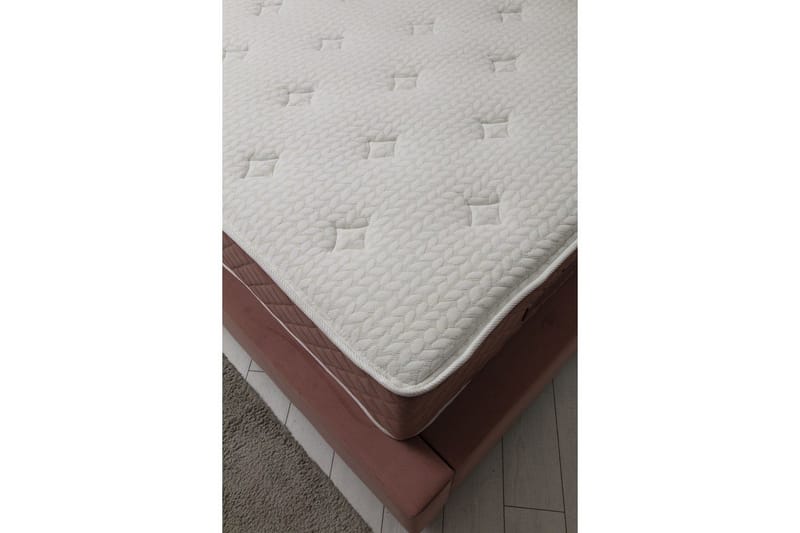 Subra Komplett Sängpaket 160x200 cm - Korallrosa - Möbler - Sovrum - Sängar - Komplett Sängpaket