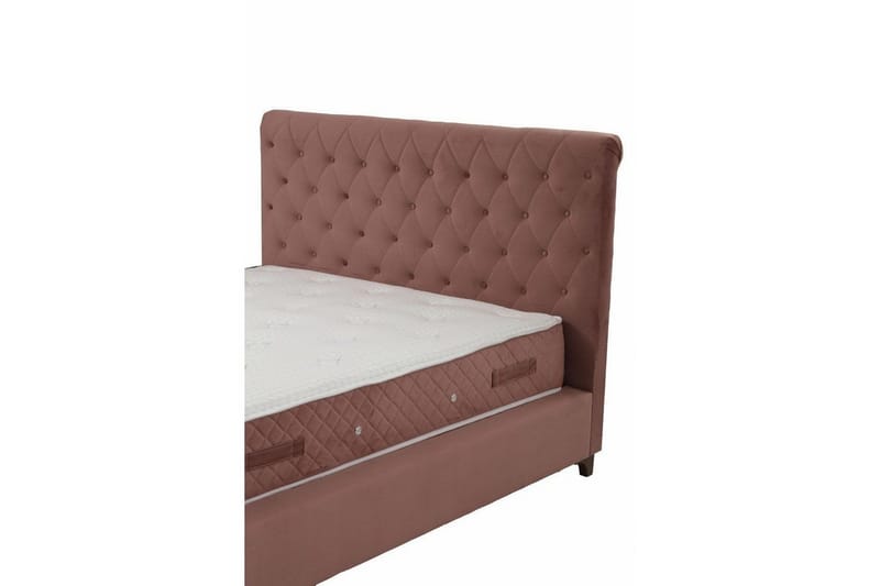 Subra Komplett Sängpaket 160x200 cm - Korallrosa - Möbler - Sovrum - Sängar - Komplett Sängpaket