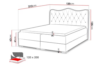 Sultan Sängpaket Kontinentalsäng 120x200 cm - Svart - Möbler - Sovrum - Sängar - Komplett Sängpaket