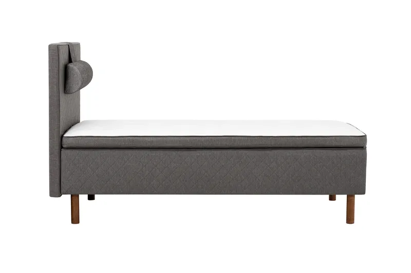 Sundborn Ramsäng 105x200 Medelfast Latex - Grå - Möbler - Sovrum - Sängar - Enkelsängar