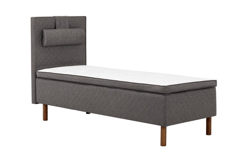 Sundborn Ramsäng 90x200 Medelfast Latex - Grå - Möbler - Sovrum - Sängar - Enkelsängar