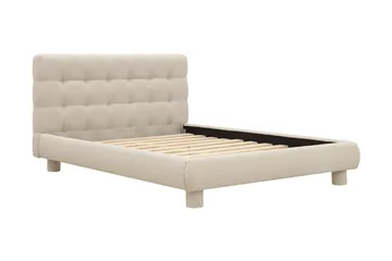 Teddy Komplett Sängpaket Sängram med Madrass 120x200 cm - Beige - Möbler - Sovrum - Sängar - Komplett Sängpaket