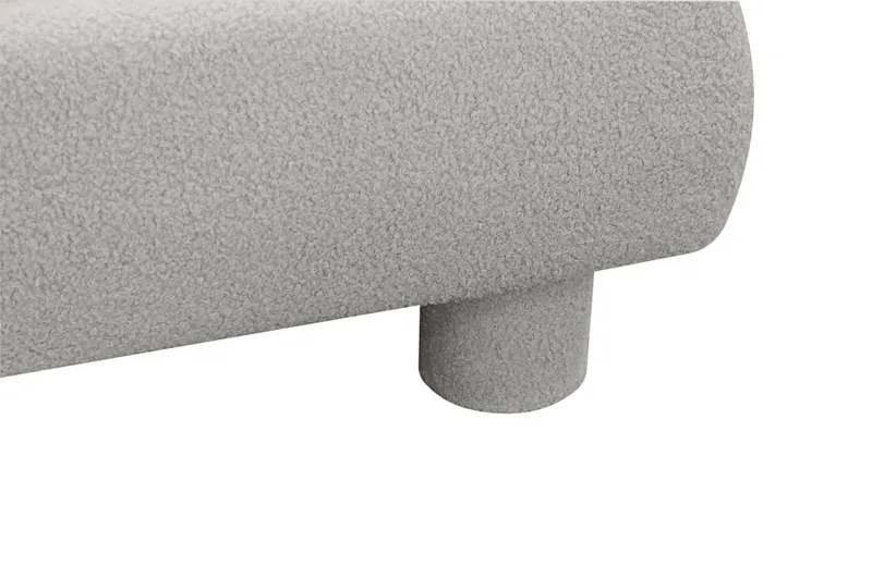 Teddy Komplett Sängpaket Sängram med Madrass 120x200 cm - Grå - Möbler - Sovrum - Sängar - Komplett Sängpaket