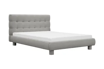 Teddy Komplett Sängpaket Sängram med Madrass 120x200 cm - Grå - Möbler - Sovrum - Sängar - Komplett Sängpaket
