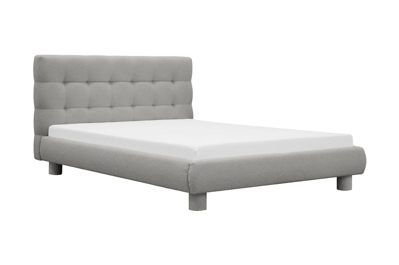Teddy Komplett Sängpaket Sängram med Madrass 120x200 cm - Grå - Möbler - Sovrum - Sängar - Komplett Sängpaket