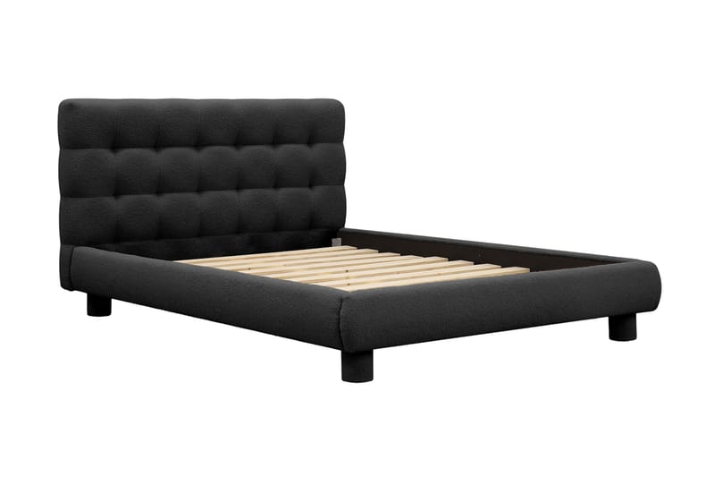 Teddy Komplett Sängpaket Sängram med Madrass 120x200 cm - Svart - Möbler - Sovrum - Sängar - Komplett Sängpaket