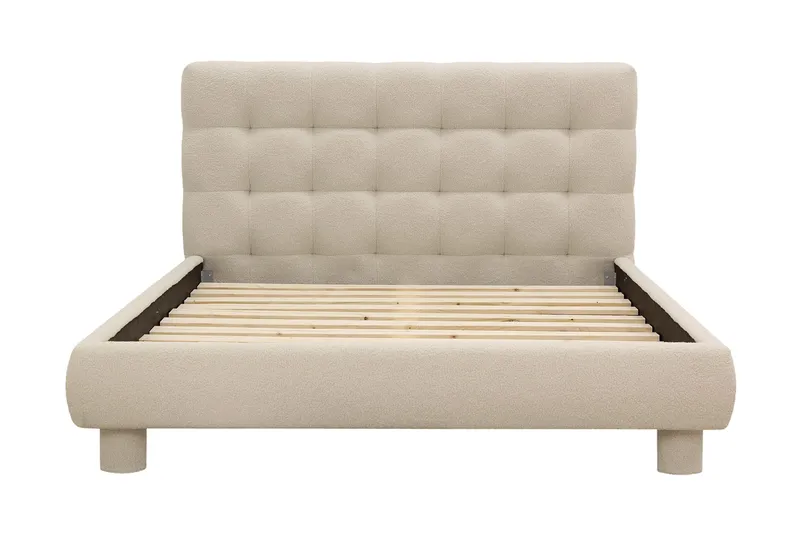 Teddy Komplett Sängpaket Sängram med Madrass 140x200 cm - Beige - Möbler - Sovrum - Sängar - Komplett Sängpaket