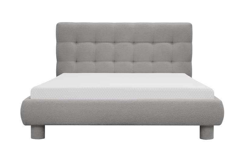 Teddy Komplett Sängpaket Sängram med Madrass 140x200 cm, Grå