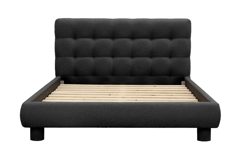 Teddy Komplett Sängpaket Sängram med Madrass 140x200 cm - Svart - Möbler - Sovrum - Sängar - Komplett Sängpaket