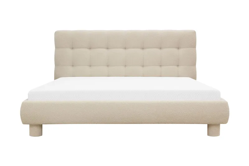 Teddy Komplett Sängpaket Sängram med Madrass 160x200 cm, Beige