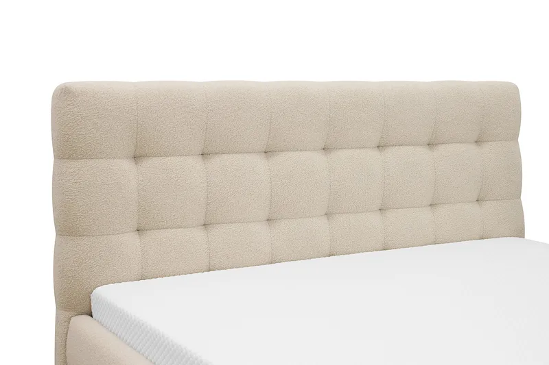 Teddy Komplett Sängpaket Sängram med Madrass 160x200 cm - Beige - Möbler - Sovrum - Sängar - Komplett Sängpaket