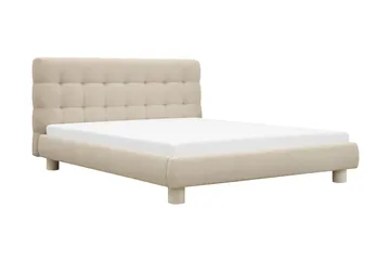 Teddy Komplett Sängpaket Sängram med Madrass 160x200 cm - Beige - Möbler - Sovrum - Sängar - Komplett Sängpaket