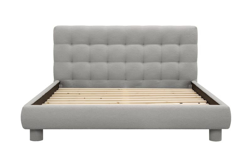 Teddy Komplett Sängpaket Sängram med Madrass 160x200 cm - Grå - Möbler - Sovrum - Sängar - Komplett Sängpaket