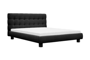 Teddy Komplett Sängpaket Sängram med Madrass 160x200 cm - Svart - Möbler - Sovrum - Sängar - Komplett Sängpaket