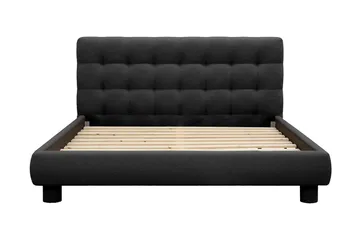 Teddy Komplett Sängpaket Sängram med Madrass 160x200 cm - Svart - Möbler - Sovrum - Sängar - Komplett Sängpaket
