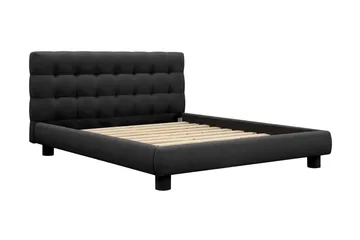 Teddy Komplett Sängpaket Sängram med Madrass 160x200 cm - Svart - Möbler - Sovrum - Sängar - Komplett Sängpaket