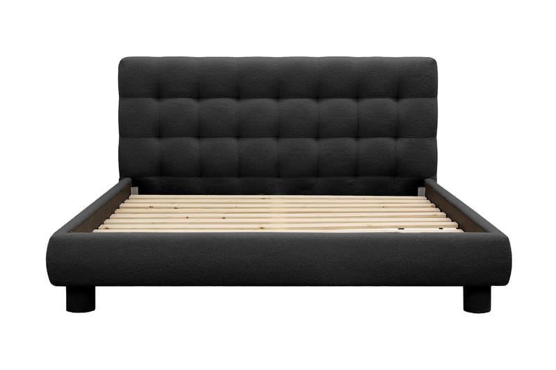 Teddy Komplett Sängpaket Sängram med Madrass 160x200 cm - Svart - Möbler - Sovrum - Sängar - Komplett Sängpaket
