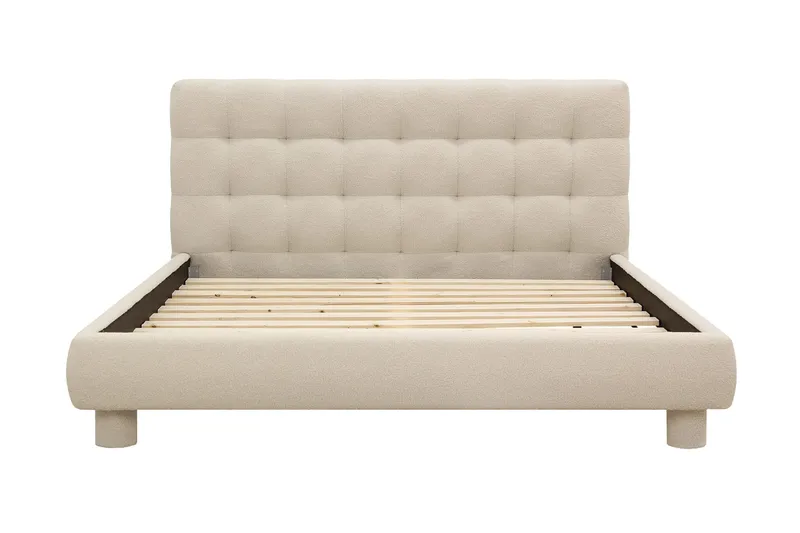 Teddy Komplett Sängpaket Sängram med Madrass 180x200 cm - Beige - Möbler - Sovrum - Sängar - Komplett Sängpaket