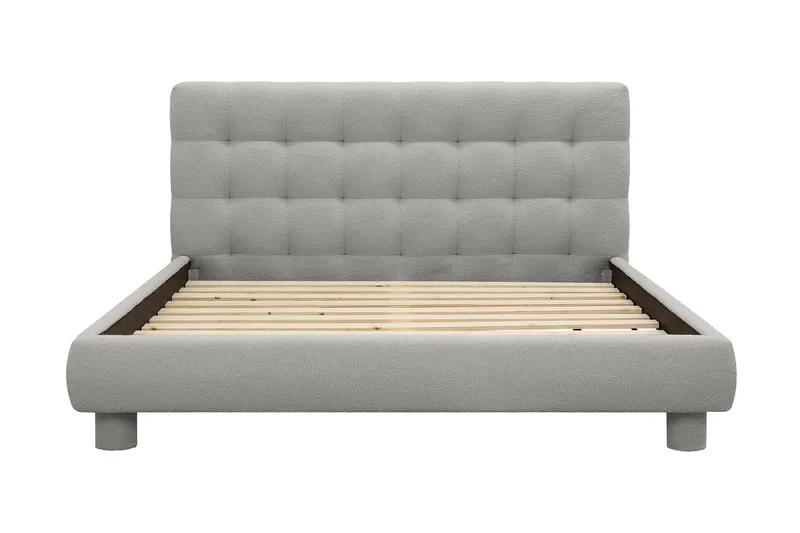 Teddy Komplett Sängpaket Sängram med Madrass 180x200 cm - Grå - Möbler - Sovrum - Sängar - Komplett Sängpaket