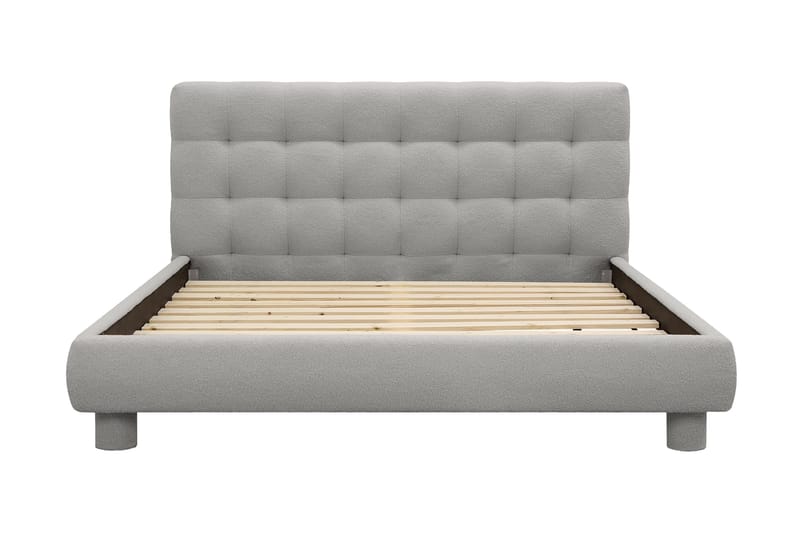 Teddy Komplett Sängpaket Sängram med Madrass 180x200 cm - Grå - Möbler - Sovrum - Sängar - Komplett Sängpaket