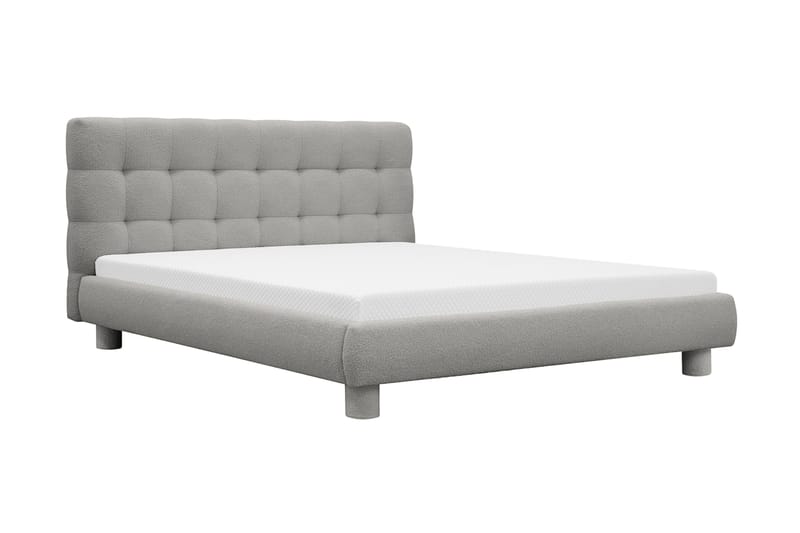 Teddy Komplett Sängpaket Sängram med Madrass 180x200 cm - Grå - Möbler - Sovrum - Sängar - Komplett Sängpaket
