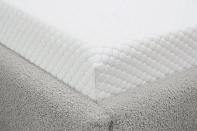 Teddy Komplett Sängpaket Sängram med Madrass 180x200 cm - Grå - Möbler - Sovrum - Sängar - Komplett Sängpaket