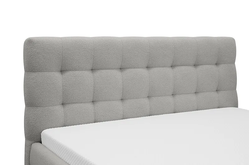 Teddy Komplett Sängpaket Sängram med Madrass 180x200 cm - Grå - Möbler - Sovrum - Sängar - Komplett Sängpaket