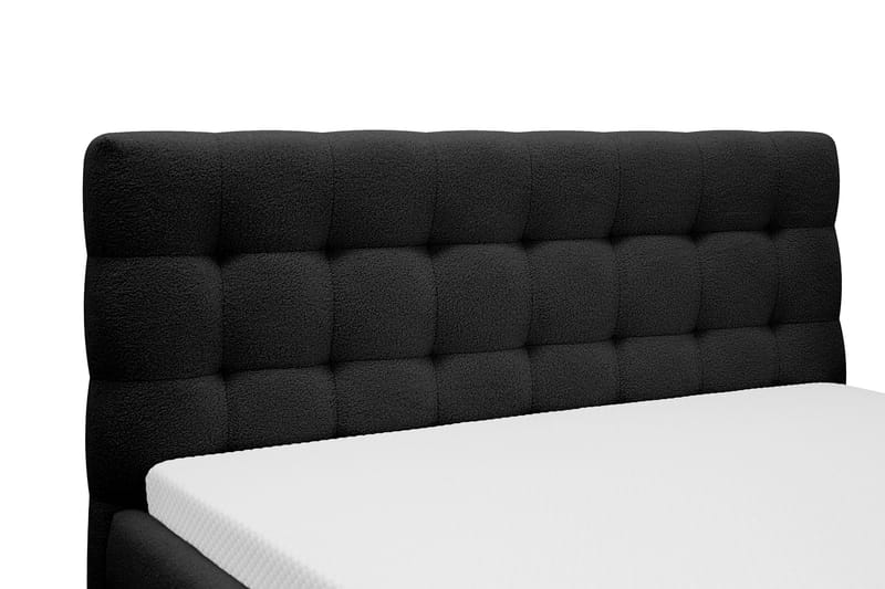 Teddy Komplett Sängpaket Sängram med Madrass 180x200 cm - Svart - Möbler - Sovrum - Sängar - Komplett Sängpaket