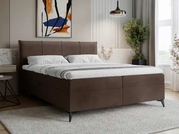 Thoros Komplett Sängpaket 160x200 cm Kontinentalsäng med Förvaring - Brun - Möbler - Sovrum - Sängar - Komplett Sängpaket