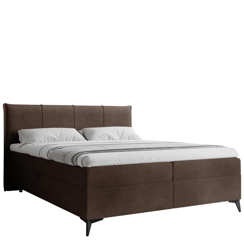 Thoros Komplett Sängpaket 160x200 cm Kontinentalsäng med Förvaring, Brun