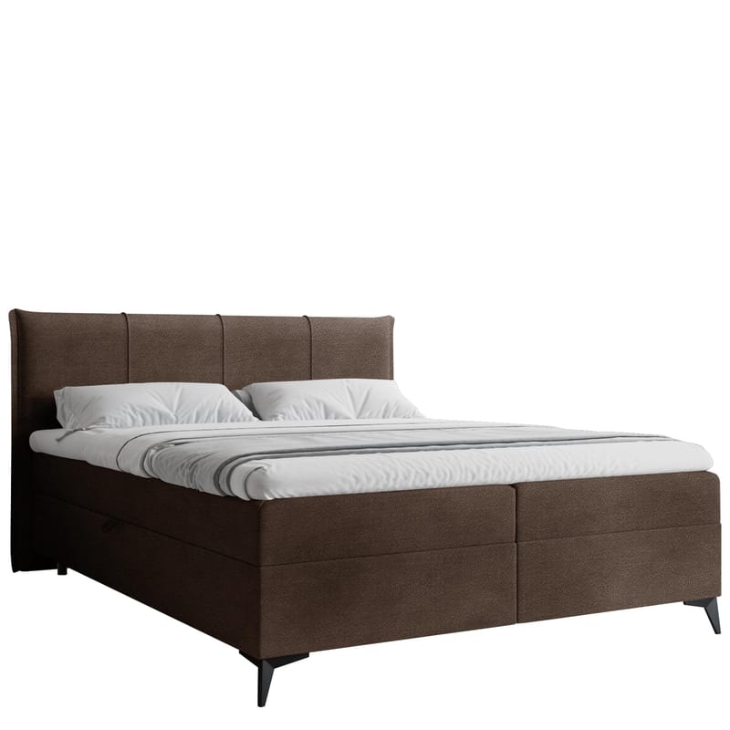 Thoros Komplett Sängpaket 180x200 cm Kontinentalsäng med Förvaring, Brun