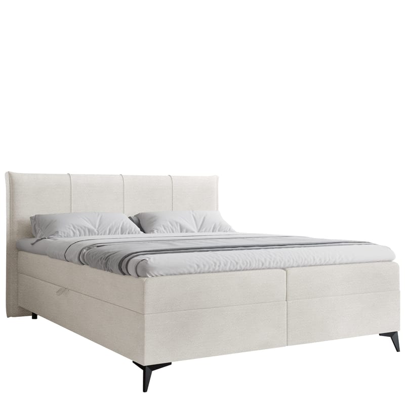 Thoros Komplett Sängpaket 180x200 cm Kontinentalsäng med Förvaring, Vit